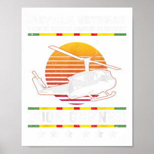 Affiche Vietnam Vétérinaire Né Dans Une Bataille Éprouvée 