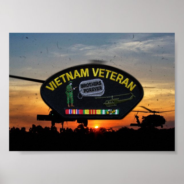 Affiche Vietnam War LRRPS Vets Vets Patch (Devant)