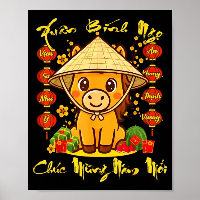 Affiche Vietnamese Lunar New Year - Tet 2026 Year Of The H (Devant)