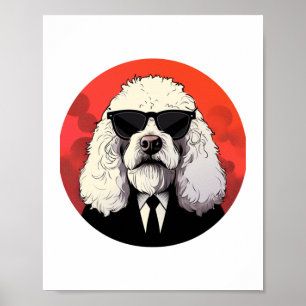Affiche Vieux anglais Sheepdog Chien d'affaires