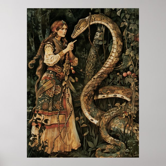 Affiche Vieux art russe par Viktor Vasnetsov Slavic God Po (Devant)