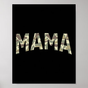 Affiche Vieux Camo Mama Fête des mères