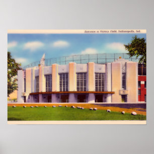 Affiche Vieux champ de victoire d'Indianapolis Indiana