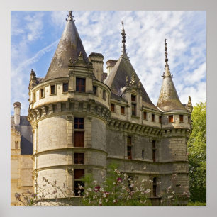 Affiche vieux château de l'Europe d'imaginaire médiéval