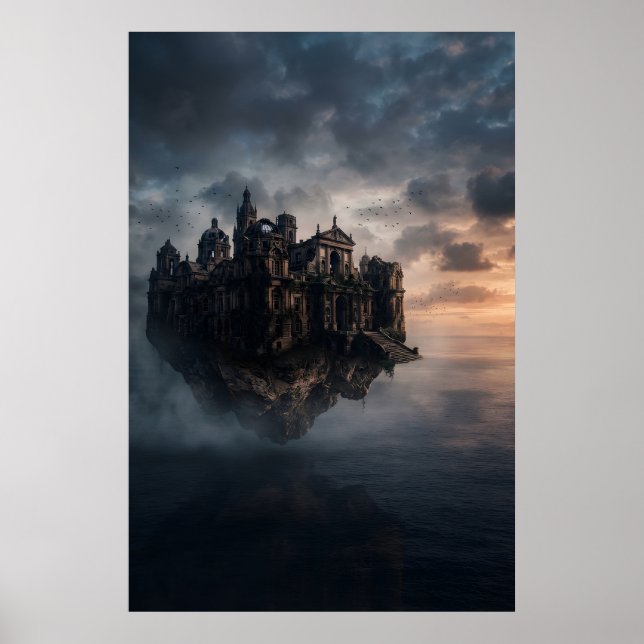 Affiche Vieux château flottant (Devant)