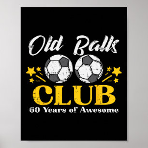 Affiche Vieux Club de Football 60 Ans Incroyable 60e Anniv