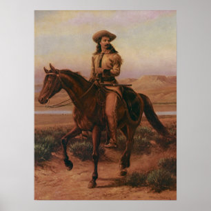 Affiche Vieux Cowboys, Buffalo Bill sur Charlie par Cary