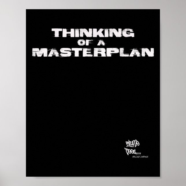 Affiche Vieux Hip hop rap Merch Masterplan Citation 80s (Devant)