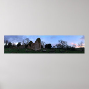 Affiche Vieux Kirk Panorama, Black Kirk en Outlander