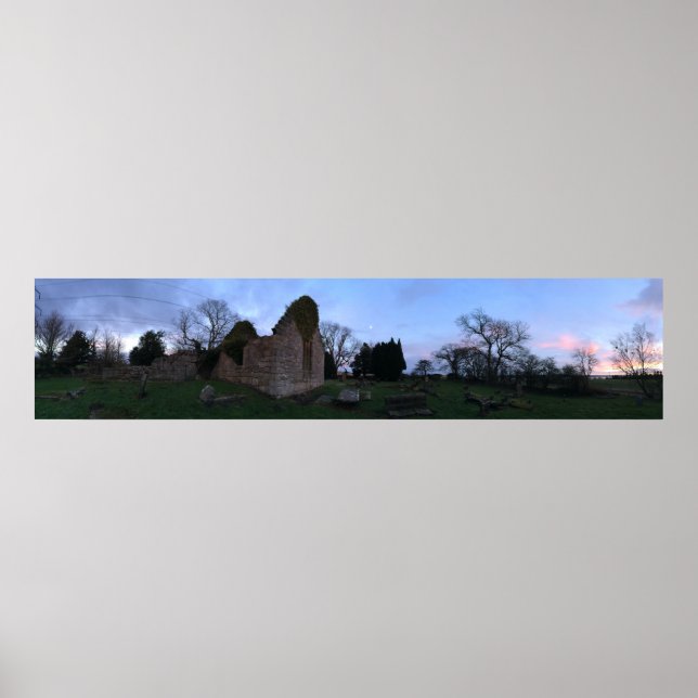 Affiche Vieux Kirk Panorama, Black Kirk en Outlander (Devant)