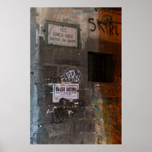 Affiche Vieux Mur négligé