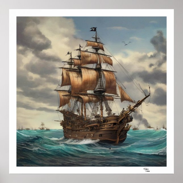 Affiche Vieux navire (Devant)