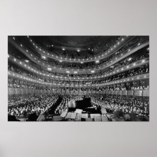 Affiche Vieux opéra métropolitain Concert - NYC 1937