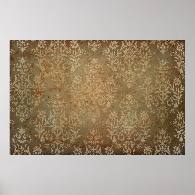 Affiche Vieux papier peint vintage. fond d'écran grunge, (Devant)