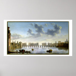 Affiche Vieux pont de Londres (huile), c.1630