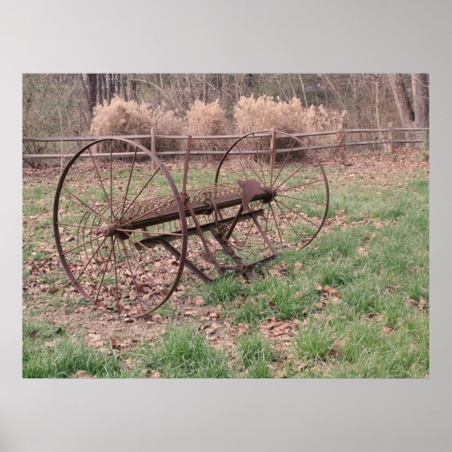 Affiche Vieux râteau de foin 3 (Devant)