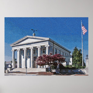 Affiche Vieux tribunal d'Huntsville, Alabama