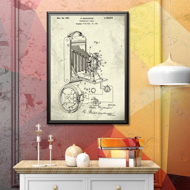 Affiche Vieux vert | Brevet photo (Créateur téléchargé)