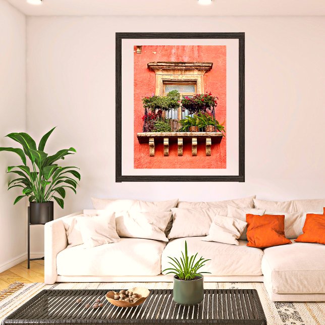 Affiche Vieux Village Balcon Mexique Photos (Créateur téléchargé)