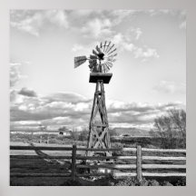 Vieux Windmill Farm Ranch Paysage Photographie
