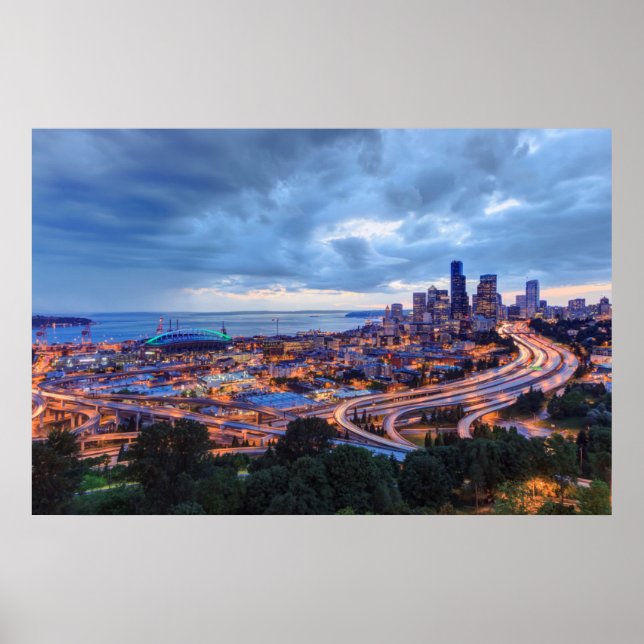 Affiche View from Beacon Hill, Pacific Med Center (Devant)