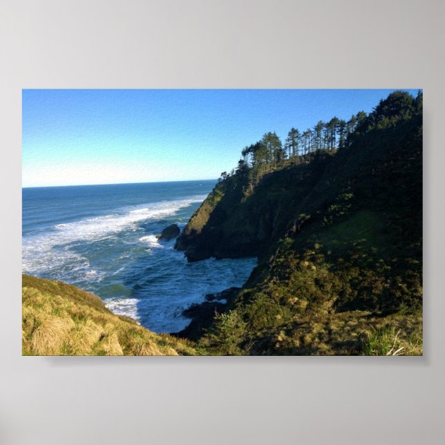 Affiche View from North Head Lighthouse, Washington (Devant)