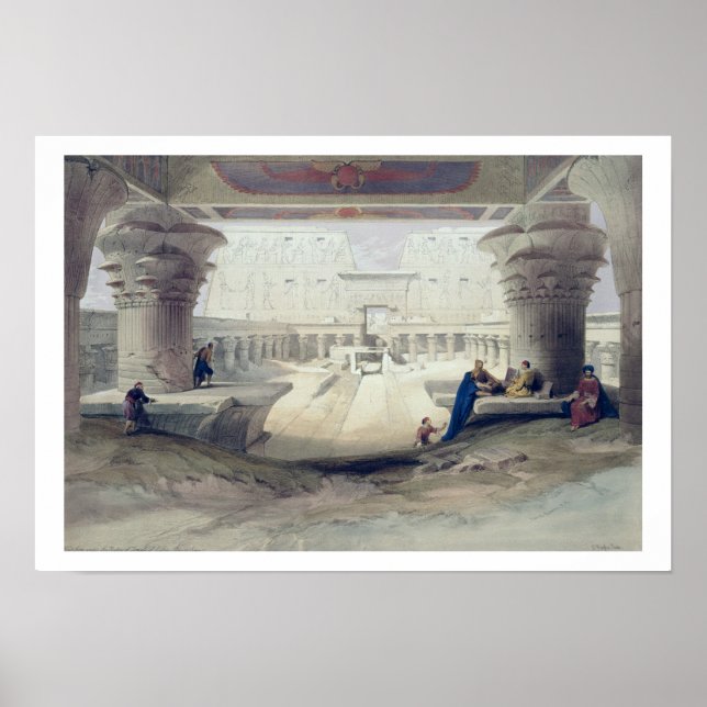 Affiche View from under the Portico of Temple of Edfou (Devant)