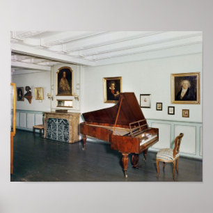 Affiche View of a room with a grand piano