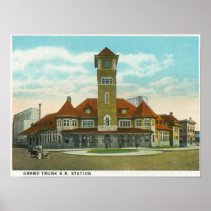 Affiche View of Congress Street from the Fidelity