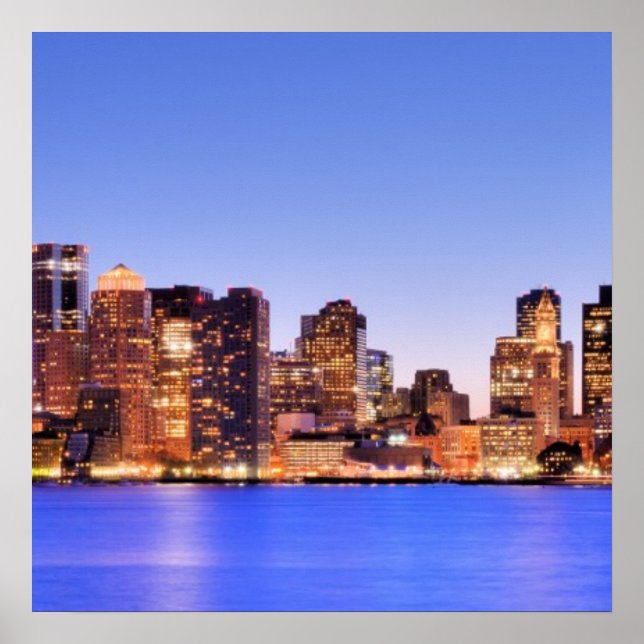 Affiche View of Financial District of downtown Boston (Devant)