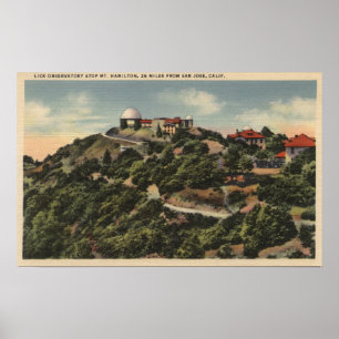 Affiche View of Lick Observatory on Mt. Hamilton