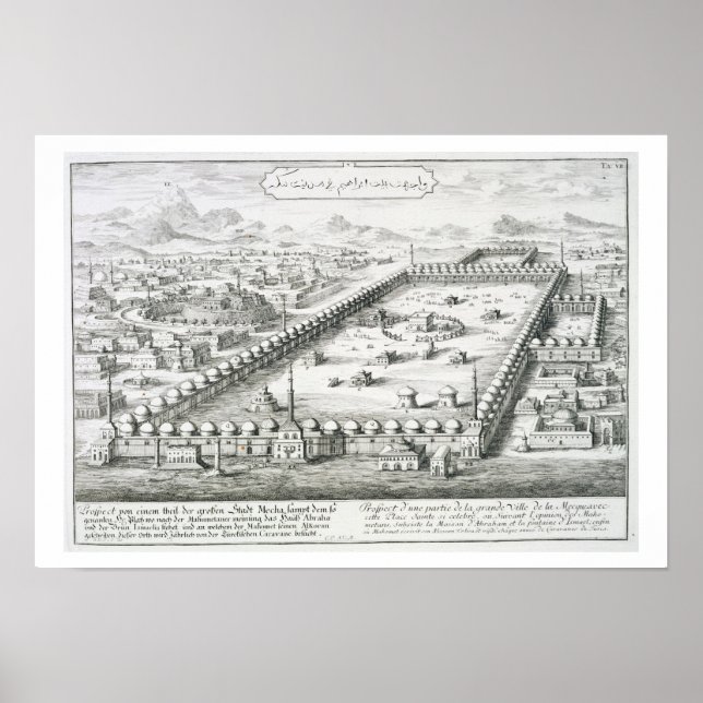 Affiche View of Mecca, from 'Projet de (Devant)