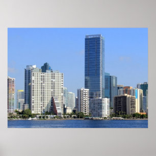 Affiche View of Miami Skyline