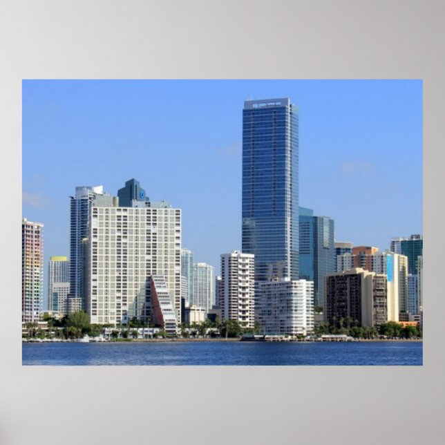 Affiche View of Miami Skyline (Devant)