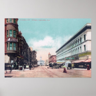 Affiche View of Washington StreetOakland, CA