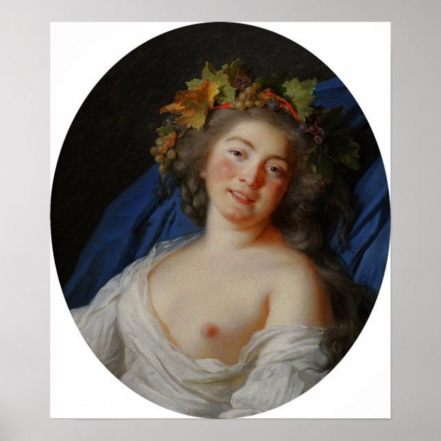 Affiche Vigée Le Brun - Bacchante (Devant)