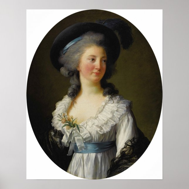 Affiche Vigée Le Brun - Comtesse de Moreton de Chabrillan (Devant)