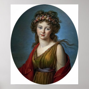Affiche Vigée Le Brun - Comtesse Kagenek en Flore