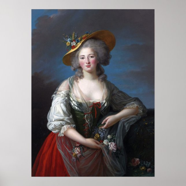 Affiche Vigée Le Brun - Elisabeth De France Versailles (Devant)