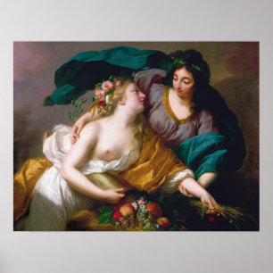 Affiche Vigée Le Brun - La Paix Ramenant La Prospérité