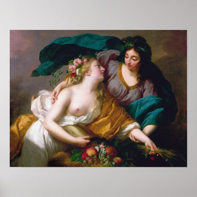 Affiche Vigée Le Brun - La Paix Ramenant La Prospérité (Devant)