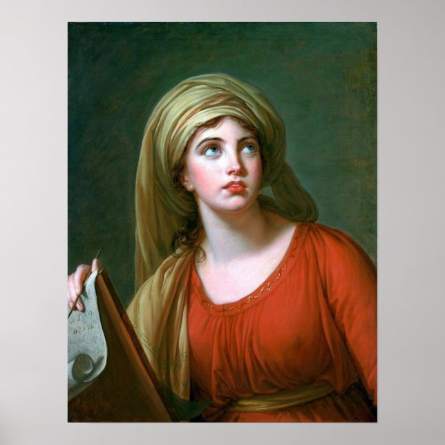 Affiche Vigée Le Brun - Lady Hamilton Comme Sibyl Perse (Devant)