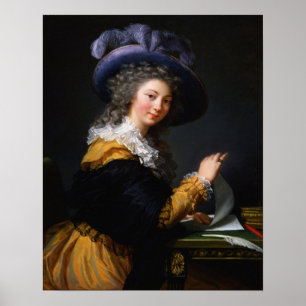 Affiche Vigée Le Brun - Lady Plier Une Lettre