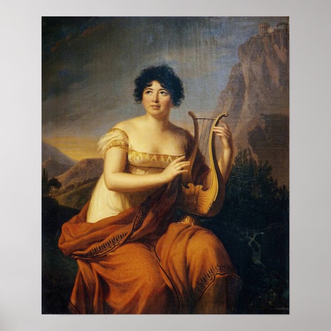 Affiche Vigée Le Brun - Madame De Stael À Corinne (Devant)