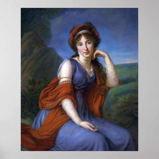 Affiche Vigée Le Brun - Maria Grigorievna Viazemsky (Devant)