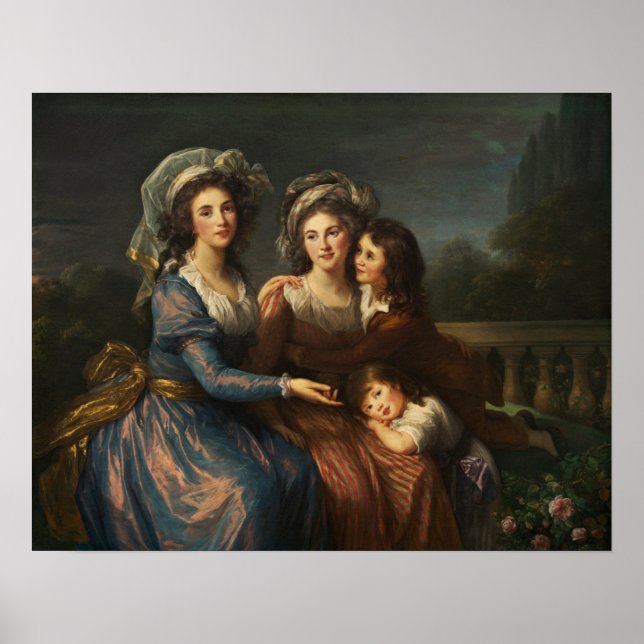 Affiche Vigée Le Brun - Marquise De Pezay, M De Rouge (Devant)