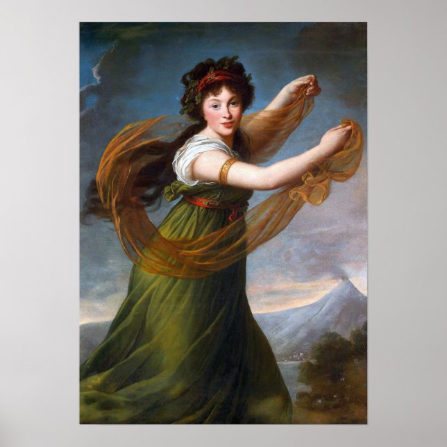 Affiche Vigée Le Brun - Pielahieja Sapieha (Devant)