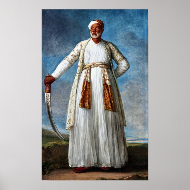 Affiche Vigée Le Brun - Portrait De Mohammed Dervish Khan (Devant)