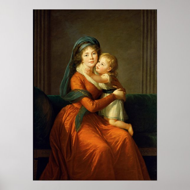 Affiche Vigée Le Brun - Princesse Alexandra Golitsyna (Devant)