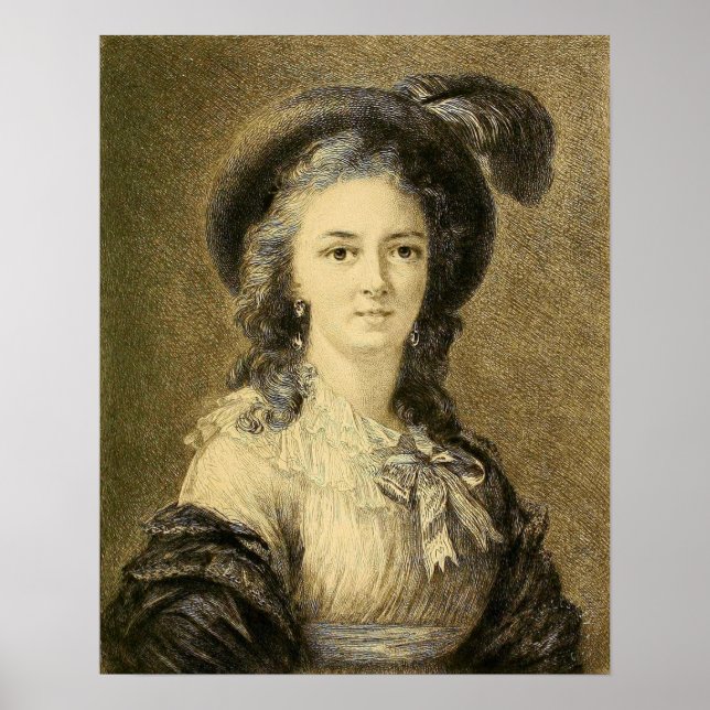 Affiche Vigée Le Brun - Sketch Of Woman (Devant)